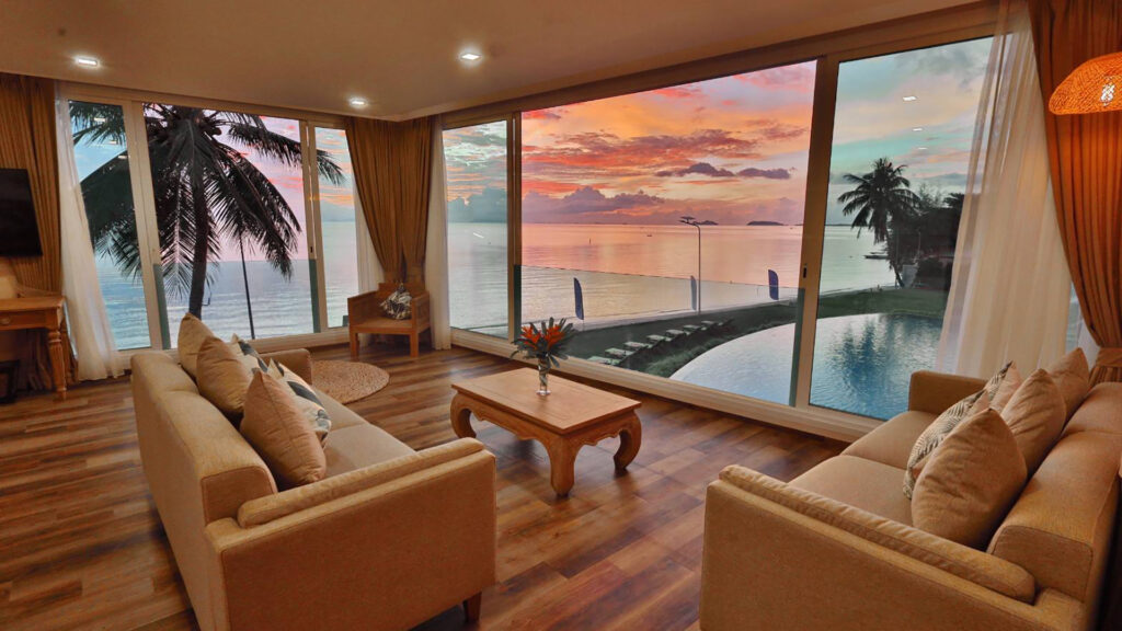 Large luxurious rooms at Vannee Golden Sands in Koh Phangan